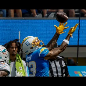 LA Chargers and Miami Dolphins at Sofi Stadium.