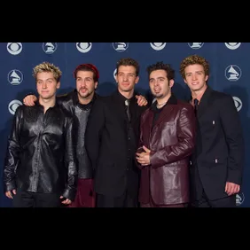 NSYNC group backstage at Grammy Awards Show