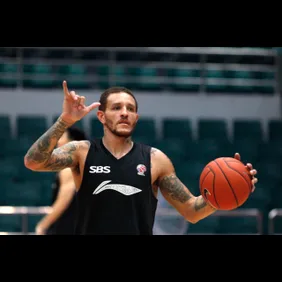 Delonte West Training For CBA 13/14 Game