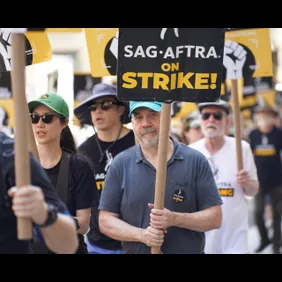 SAG-AFTRA Members Maintain Picket Lines Across New York City During Strike